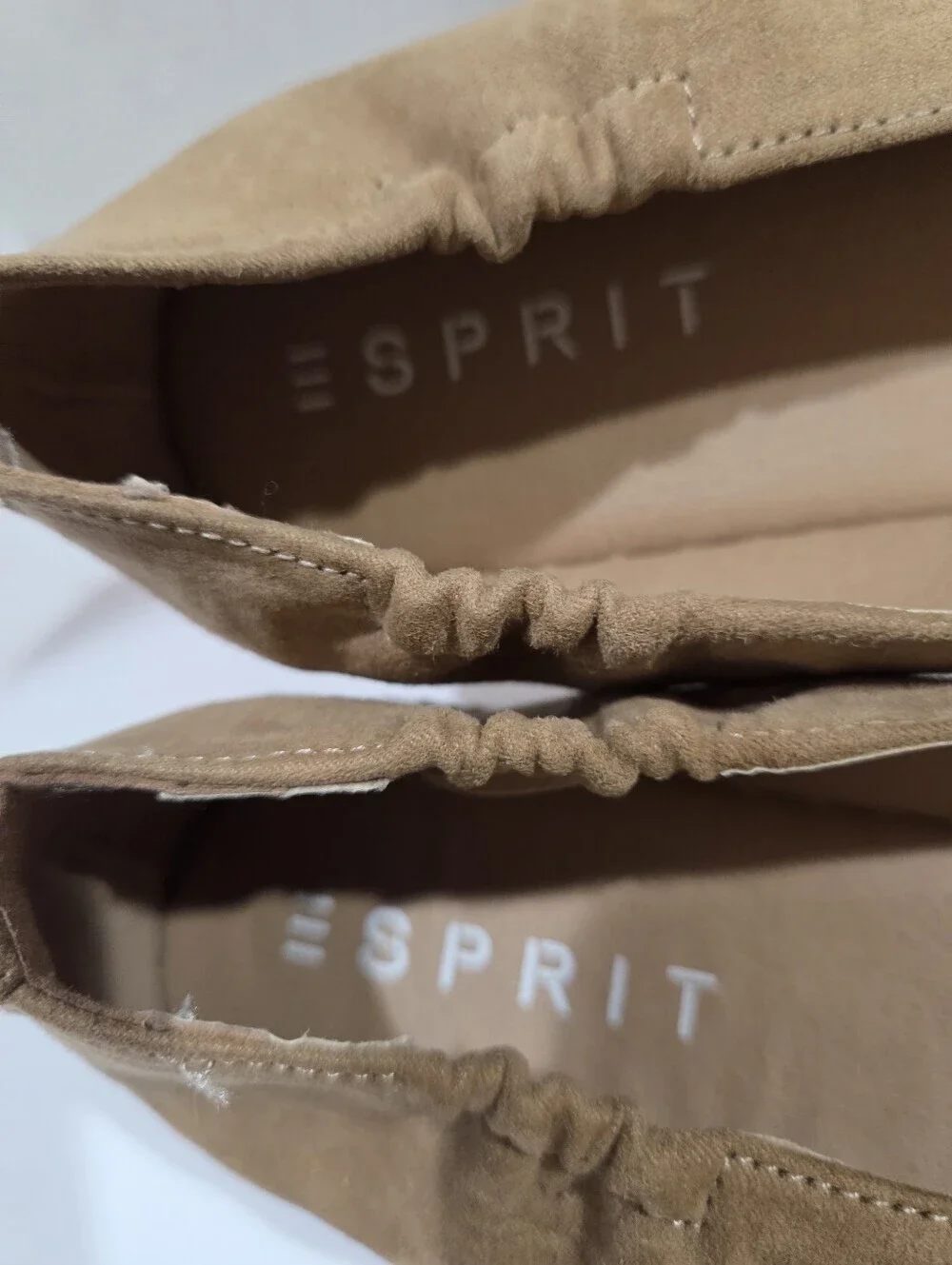 Esprit Women’s Suede Espadrille Flats in Brown 8 .